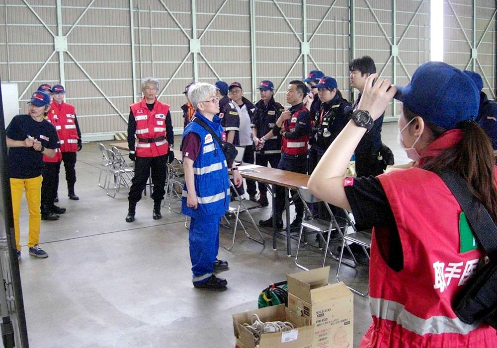 茨城県の航空搬送拠点臨時医療施設1